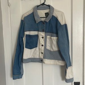 Patchwork denim jacket